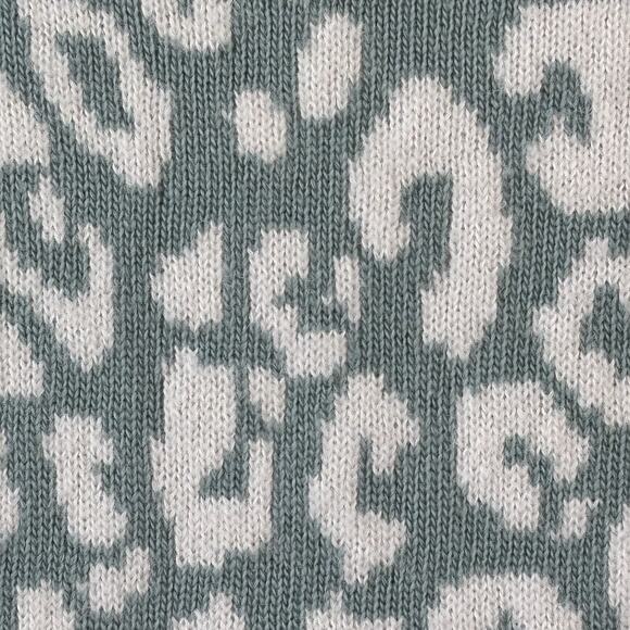 Sweaty Betty Leopard Print Blue Green Winter Scarf Wool Alpaca‎ Cozy Layer New - Picture 4 of 9